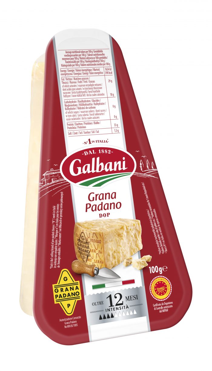 Сир твердий Грана Падано 32% Гальбані