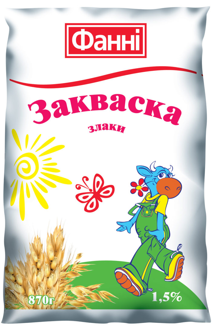 Напій кисломолочний йогуртний “Закваска” 1,5% злаки
