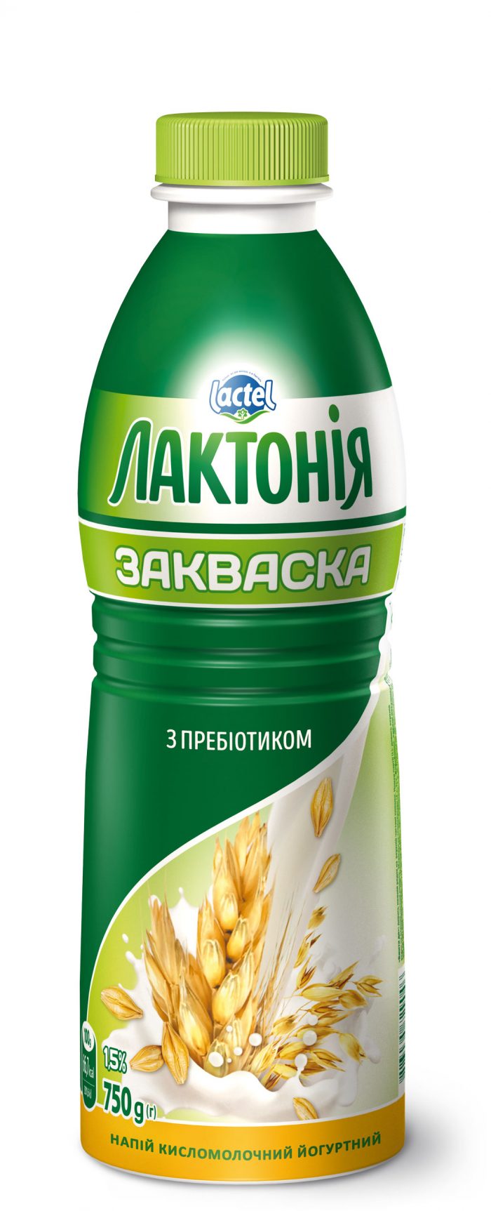 Yogurt type dairy drink “Zakvaska” Cereals 1.5%, “Lactonia”