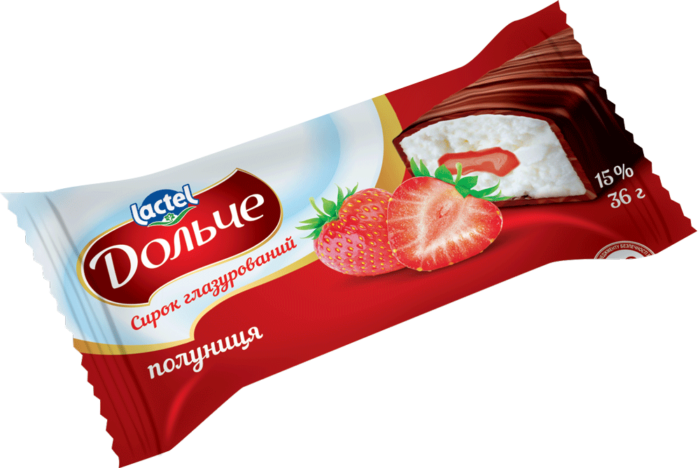 Сирок глазур.15% полуниця Дольче