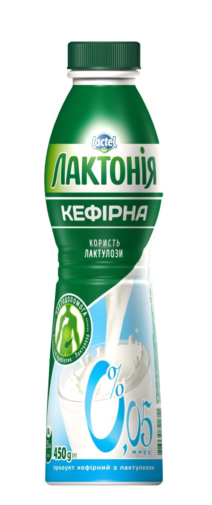 Kefirnyi product with lactulose 0% non-fat “Lactonia” (Bottle 0,450)