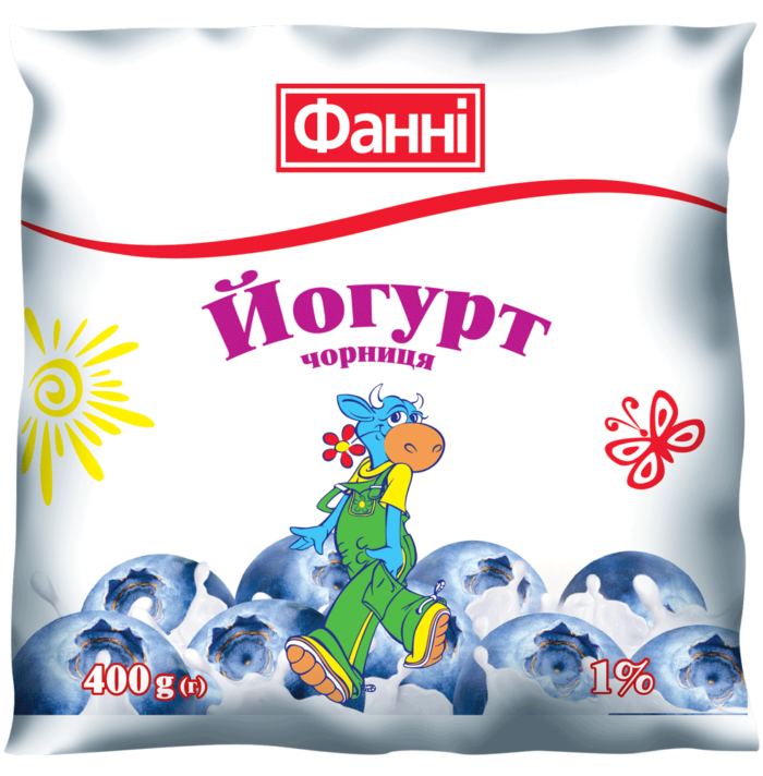 Drinkable yoghurt 1% Blueberry Fanni (0,400 kg)