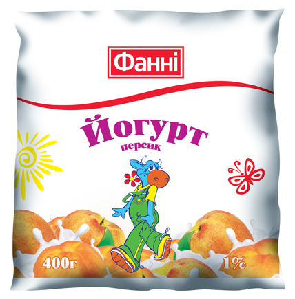 Drinkable yoghurt 1% Peach Fanni (0,400 kg)