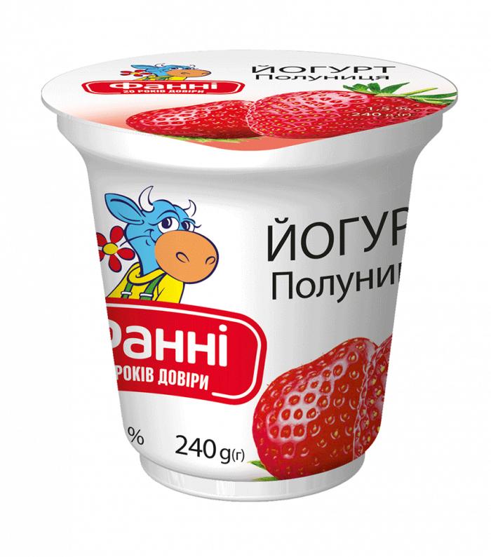 Yoghurt 1,5% Strawberry Fanni