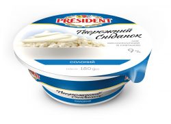 Curd with sour cream salted 9% President