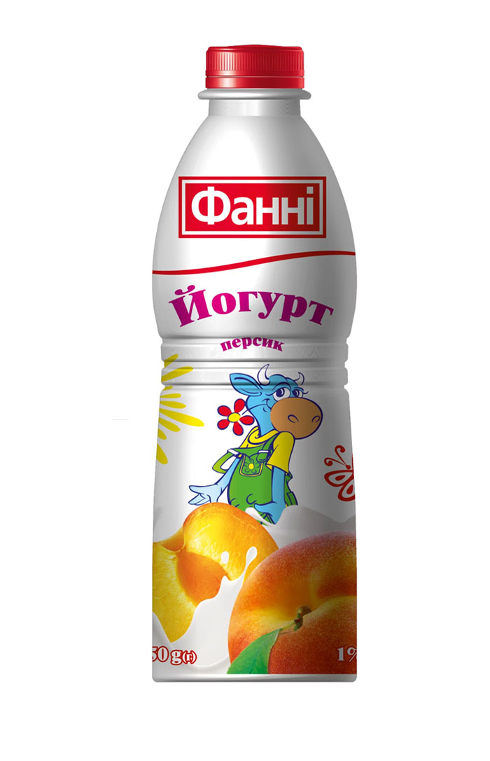 Drinkable yoghurt 1% Peach Fanni (bottle 0,750 kg)