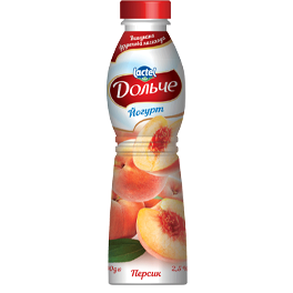 Drinkable yoghurt 2,5% Peach Dolce (bottle 0,500 kg)