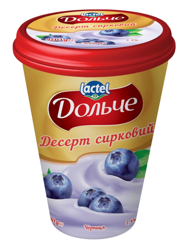 Dessert 3,4% Blueberry Dolce (cup 0,400 kg)