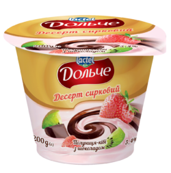 Dessert with chocolate 3,4% Strawberry Dolce (cup 0,200 kg)