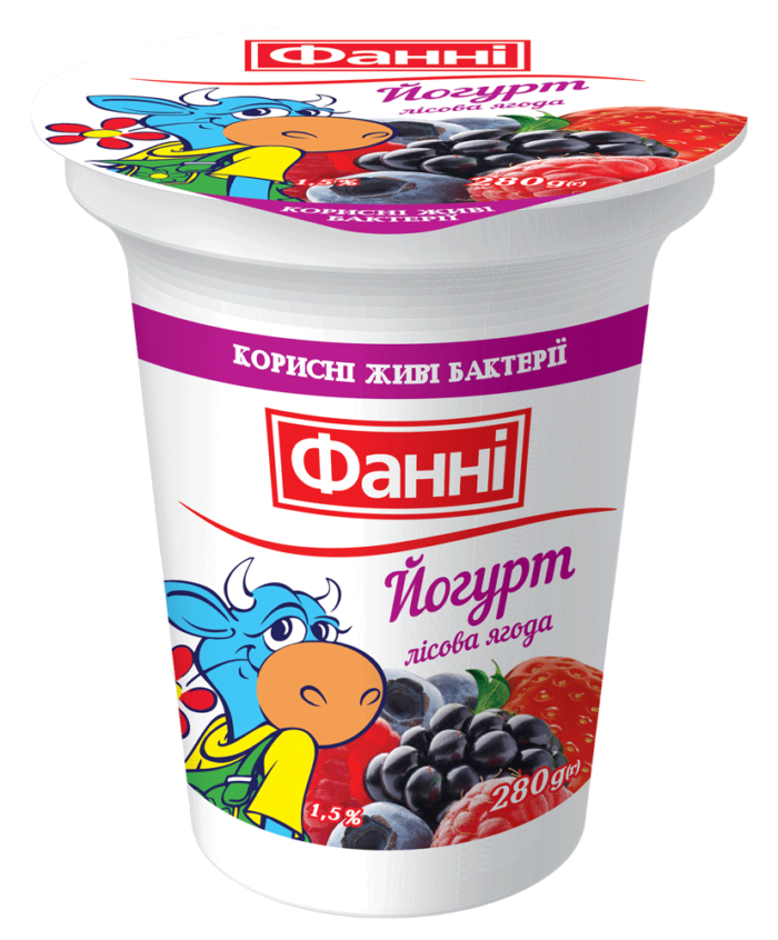 Yoghurt 1,5% Wild Berry (cup 0,280 kg)