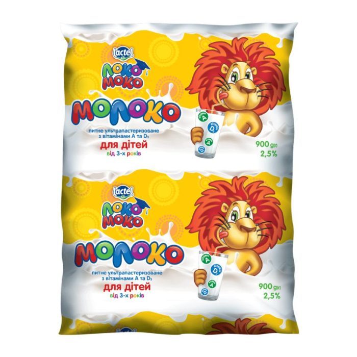 Milk Ultra pasteurized 2,% with vitamins A and D3 Loko Moko (carton pack, 0,900 kg)