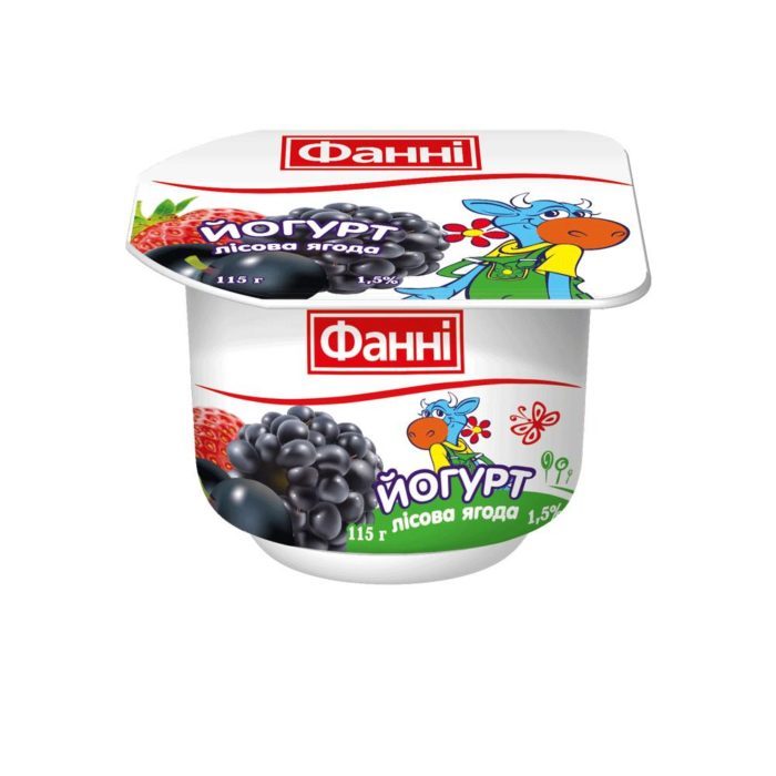 Yoghurt 1,5% Wild Berry Fanni (cup 0,115 kg)