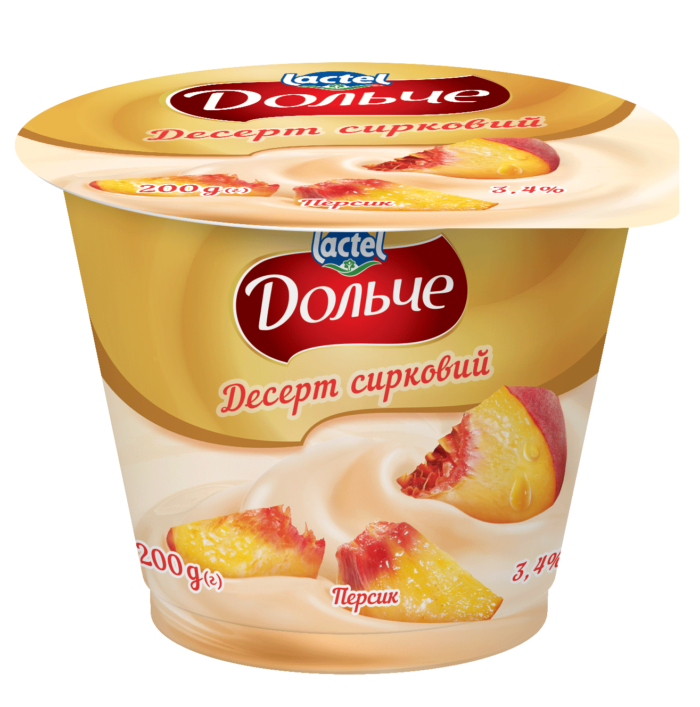 Dessert 3,4% Peach Dolce (cup 0,200 kg)