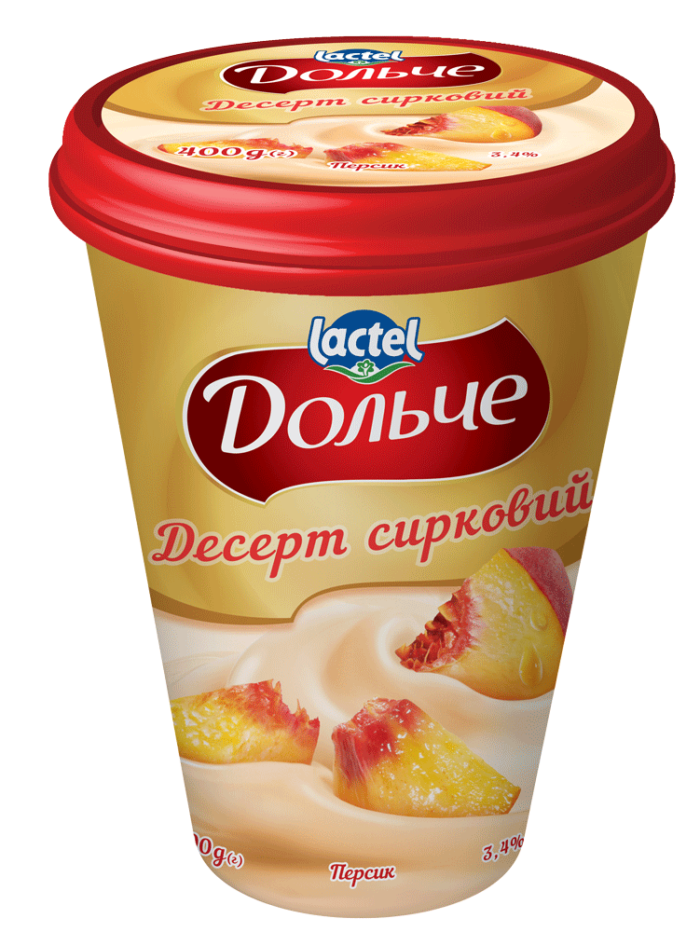 Dessert 3,4% Peach Dolce (cup 0,400 kg)