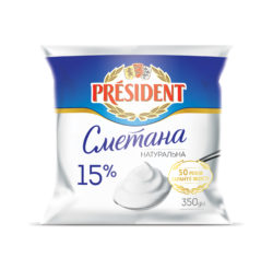 Sour Cream President 15% (Cup 0,350 kg)