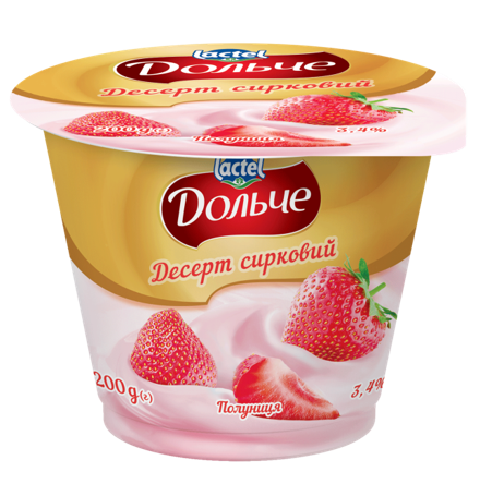 Dessert 3,4% Strawberry Dolce (cup 0,200 kg)