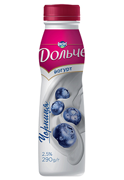Drinkable yoghurt 2,5% Blueberry Dolce