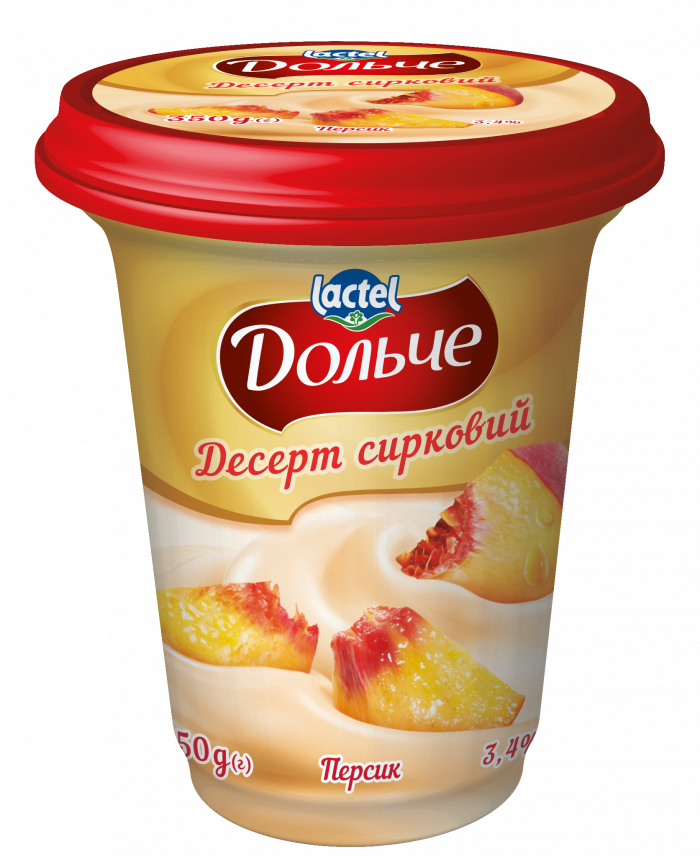 Dessert 3,4% Peach Dolce (cup 0,350 kg)