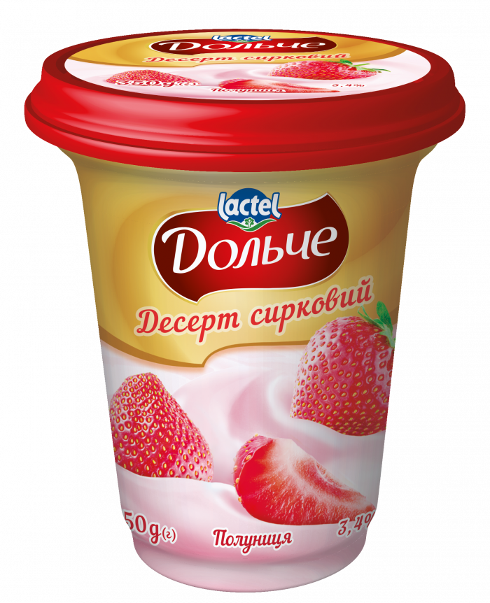 Dessert 3,4% Strawberry Dolce (cup 0,350 kg)