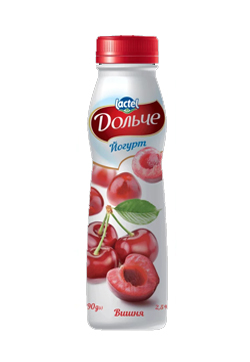 Drinkable yoghurt 2,5% Cherry Dolce (bottle 0,290 kg)