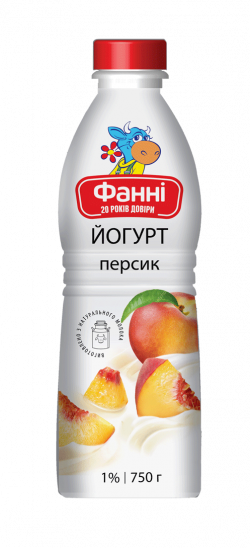 Yoghurt drinkable Peach Fanni 1%