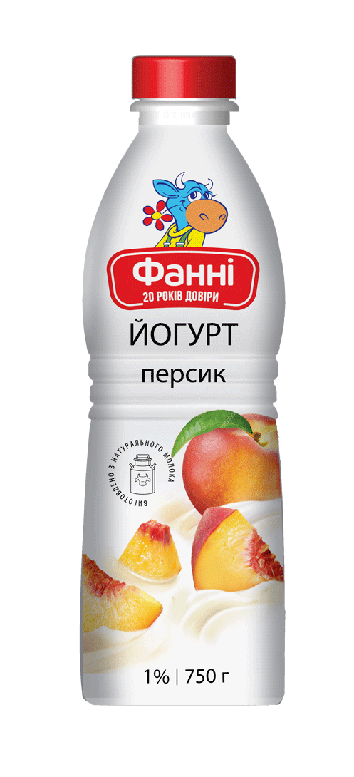 Yoghurt drinkable Peach Fanni 1%