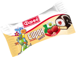 Glazed curd on a biscuit 15% Wild Strawberry Fanni (0,050 kg)