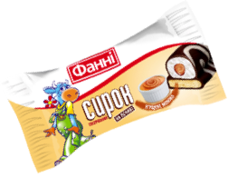Glazed curd on a biscuit 15% Condensed Milk Fanni (0,050 kg)