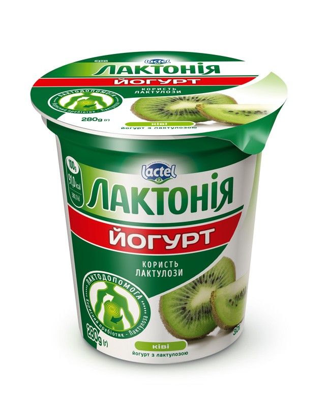 Густий йогурт з наповнювачем Ківі з лактулозою «Лактонія»