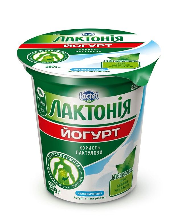 Густий йогурт з лактулозою класичний “Лактонія”