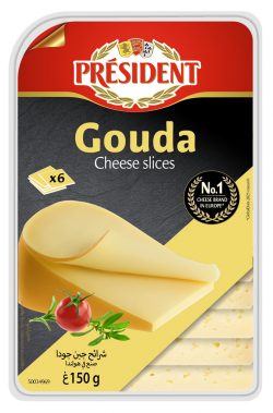 Hard cheese Gauda slice 48% President