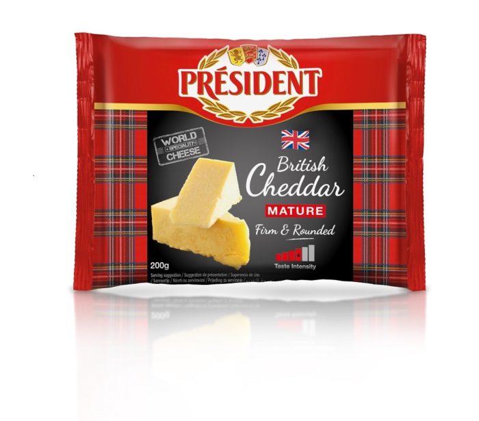 Hard cheese Cheddar Mature 48% President