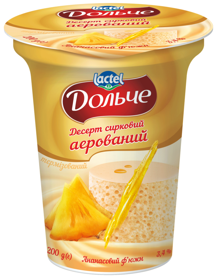 Аерований десерт 3,4% Ананасовий ф`южн Дольче
