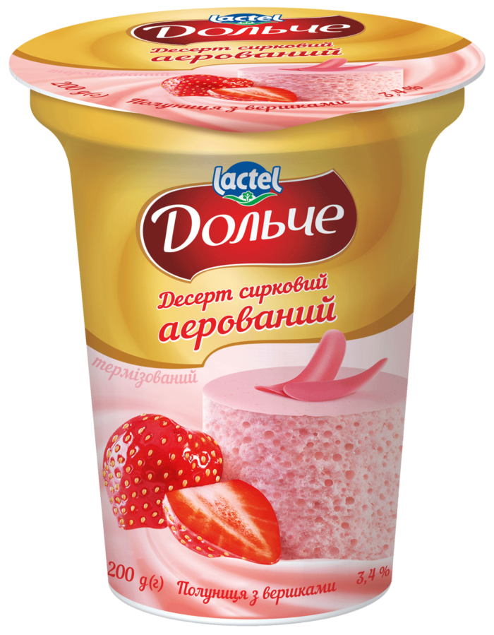 Aerted dessert 3,4% Strawberry with cream Dolce