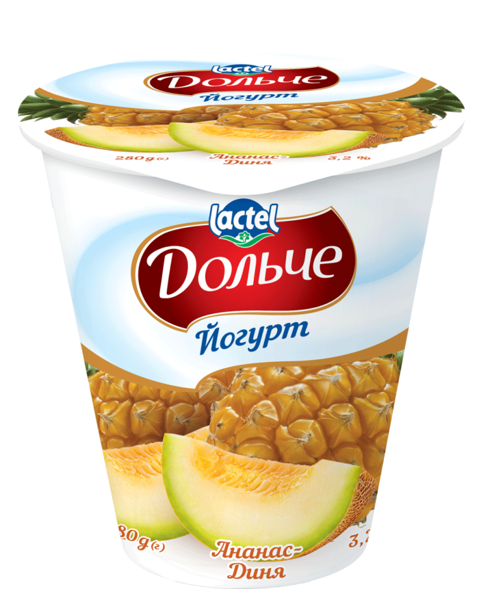 Yogurt 3,2% Pineapple-melon Dolce