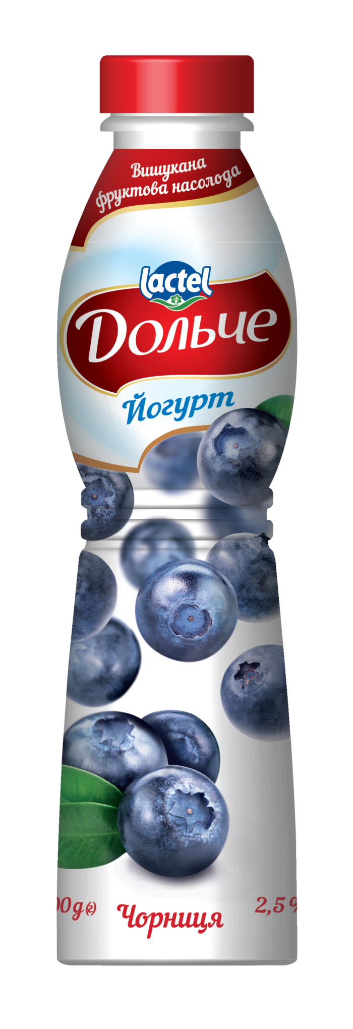 Йогурт питний 2,5% з чорницею Дольче