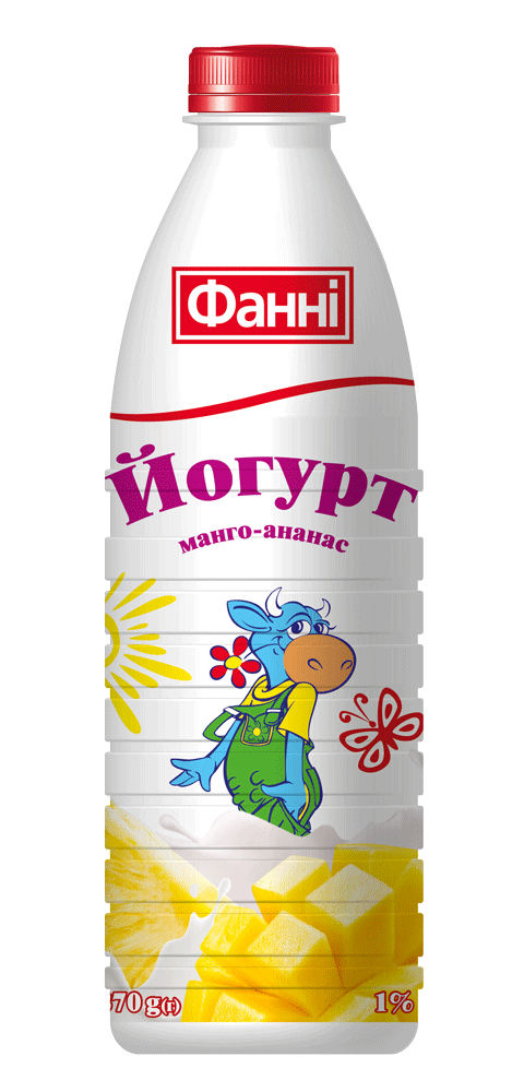 Йогурт питний 1% Манго-ананас Фанні