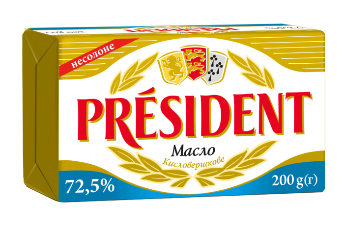 Unsalted butter 72,5% Président
