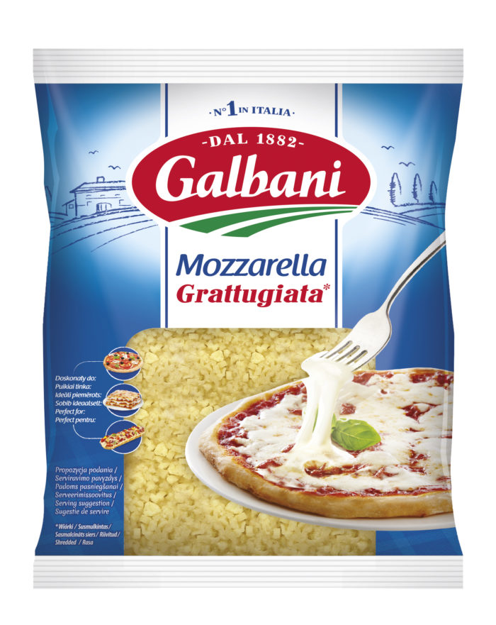 Fresh grated cheese Mozzarella 45% Galbani