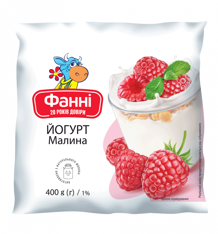 Drinkable yoghurt 1% Raspberry Fanni