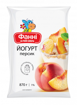 Drinkable yoghurt 1% Peach Fanni