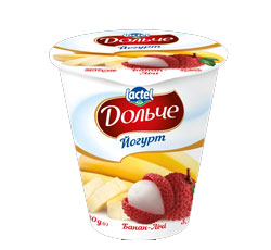 Yoghurt 3,2% Banana-Litchi Dolce (cup 0,280 kg)