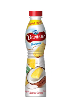 Drinkable yogurt 2,5% Pineapple-coconut Dolce