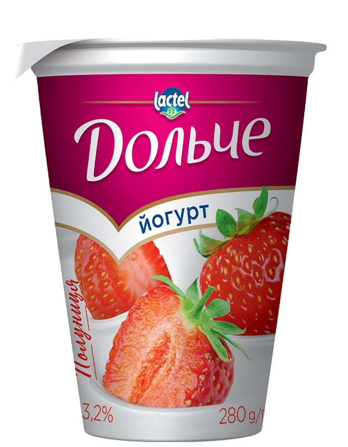 Йогурт 3,2% полуниця Дольче