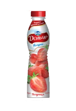 Drinkable yoghurt 2,5% Strawberry Dolce (bottle 0,500 kg)