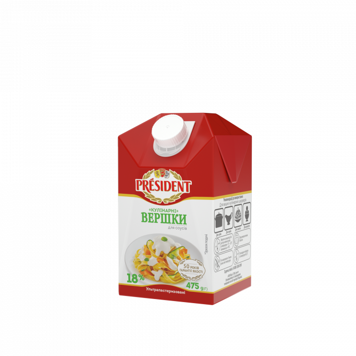 UHT Culinary cream 18% President
