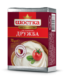 Сир плавлений Дружба 40% Шостка
