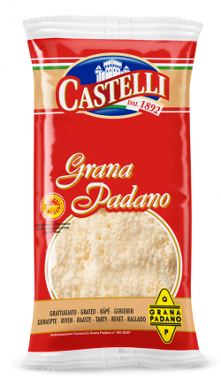 Hard cheese grated Grana Padano 32% Castelli