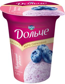 Aerated dessert “Blueberry fusion” 3,4% Dolce