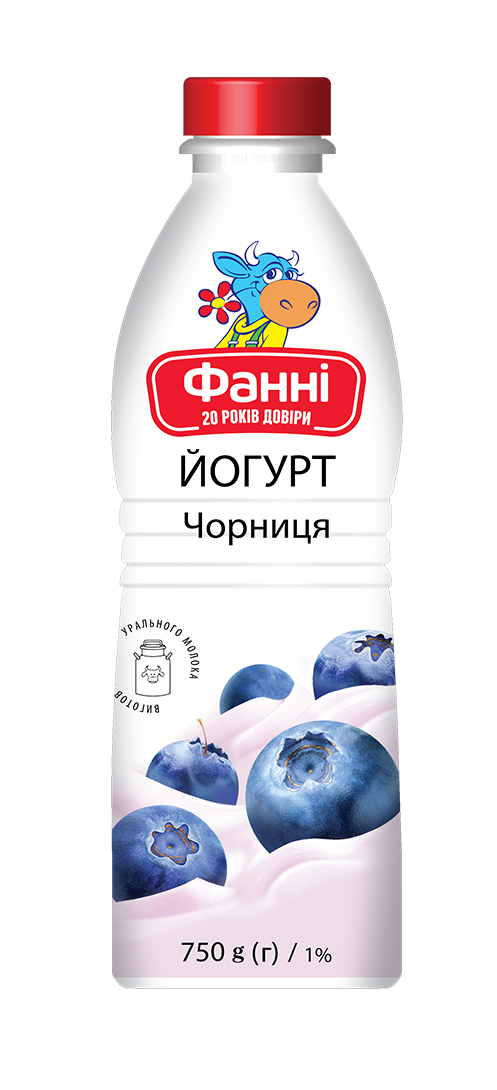 Yoghurt drinkable blueberry Fanni 1%